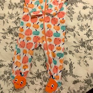 Baby peachy fleece onesie (6-12m)
